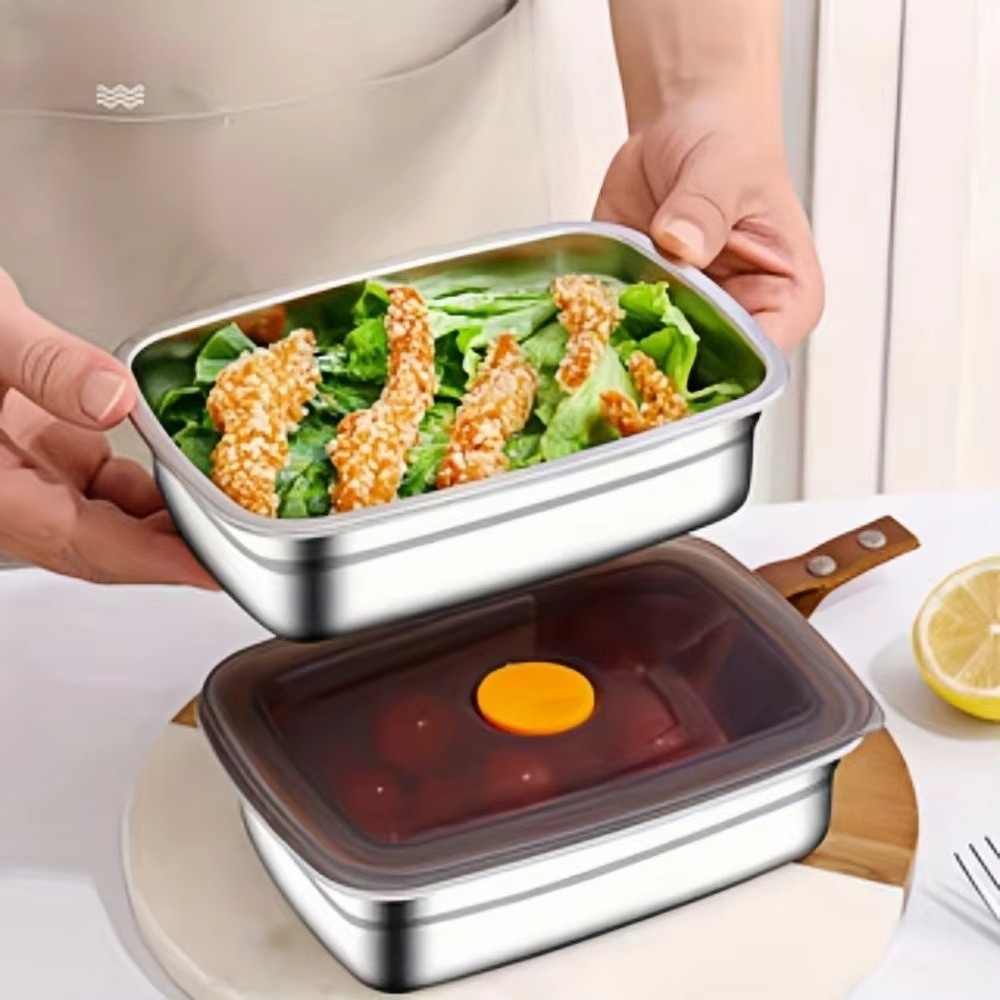 Meal Prep Freezer - Stainless Steel Camping Lunch Box Sealed