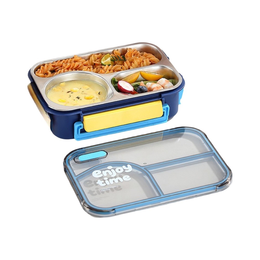 650ml 3 Compartment Leakproof  - огляд і ціна Meal Prep Yellow