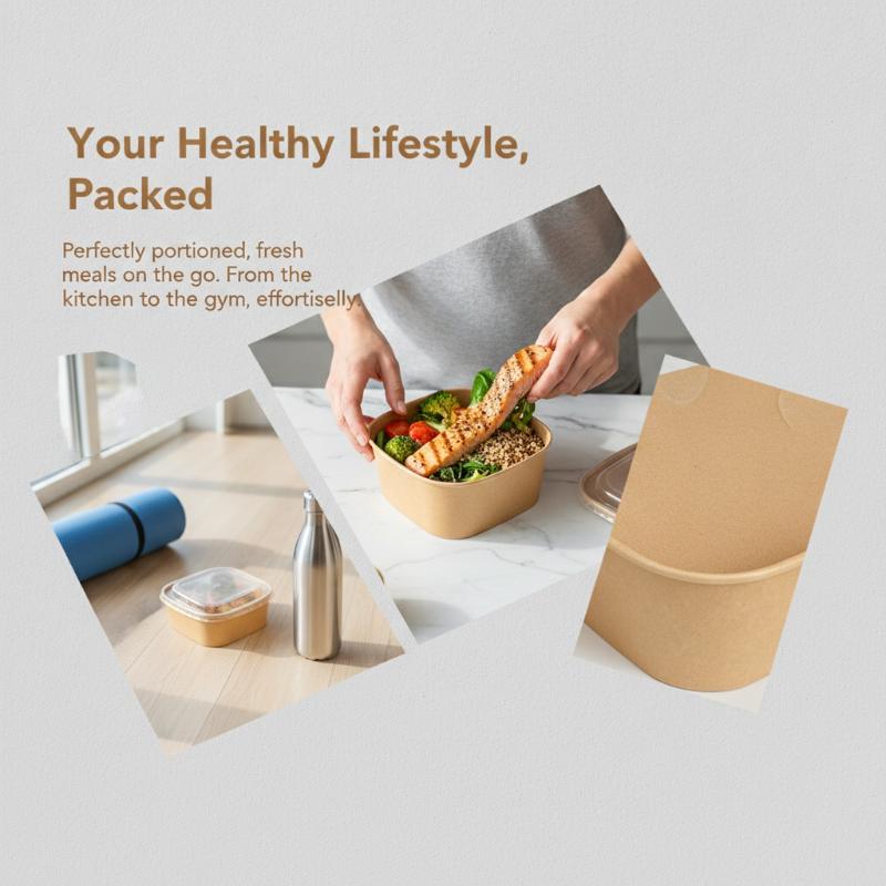@*Disposable Square Kraft Pape - огляд і ціна Meal Prep Delivery