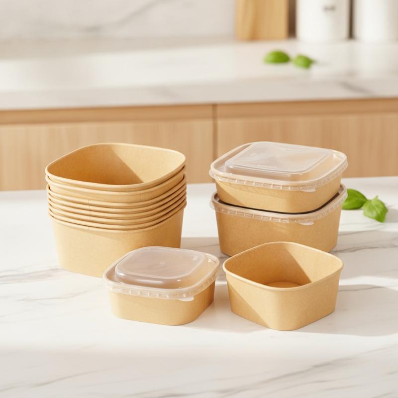 @*Disposable Square Kraft Pape - огляд і ціна Meal Prep Delivery