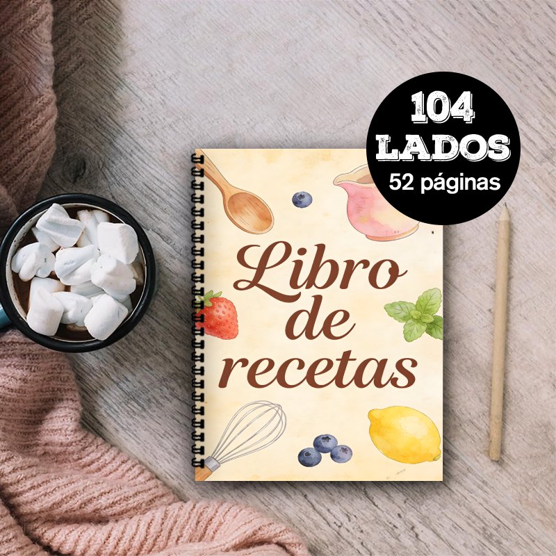 A5 Paper Spanish Recipe Book,  - огляд і ціна Meal Prep Healthy Recipes