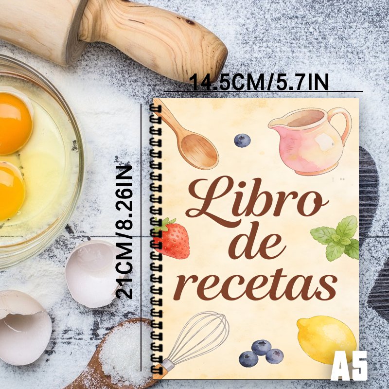 A5 Paper Spanish Recipe Book,  - огляд і ціна Meal Prep Healthy Recipes