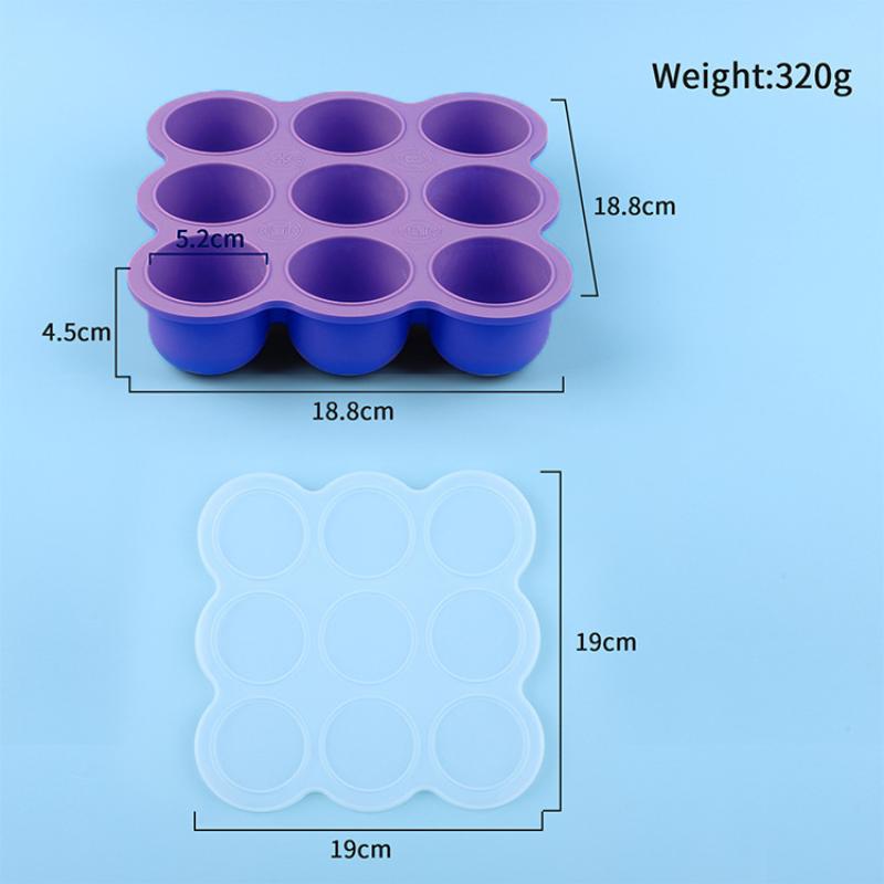 Baby Food Silicone Container 9 - огляд і ціна Meal Prep Freezer