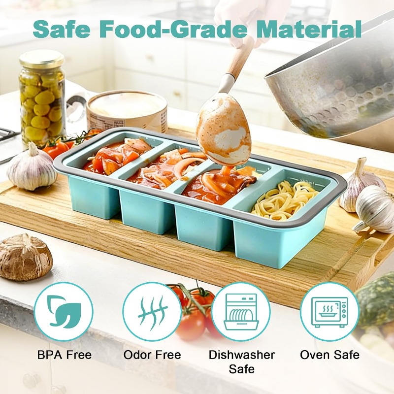 Silicone Freezer Molds with Li - огляд і ціна Meal Prep Freezer