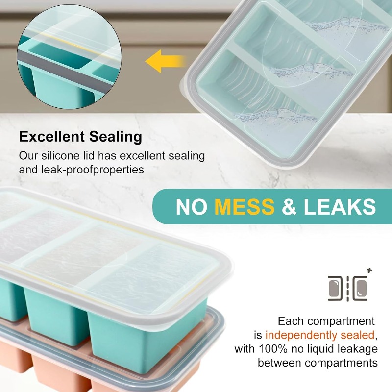 Silicone Freezer Molds with Li - огляд і ціна Meal Prep Freezer